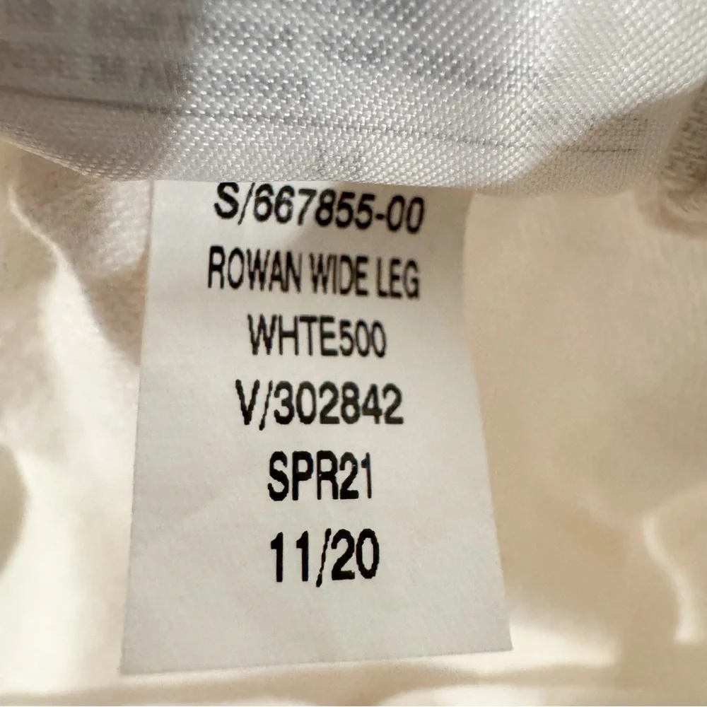 Banana‎ Republic | Rowan Wide-Leg Tie-Waist Linen Blend Crop Pant in White